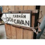 Cavan bi-lingual road sign.