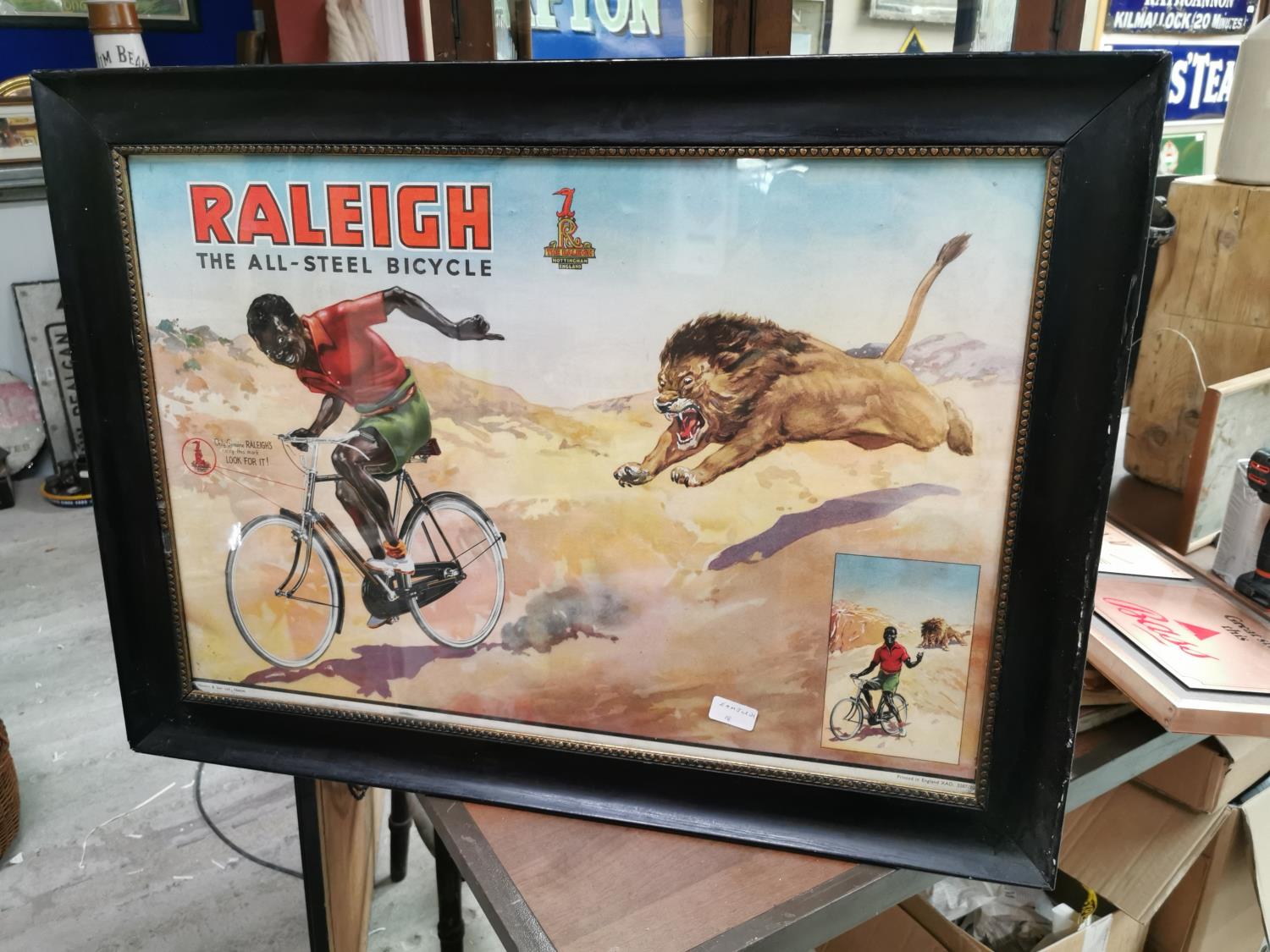 Raleigh advertising showcard.