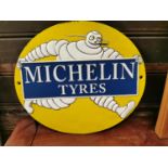 Michelin Tyres cast iron advertising sign.