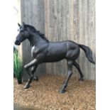 Bronze life size model of horse