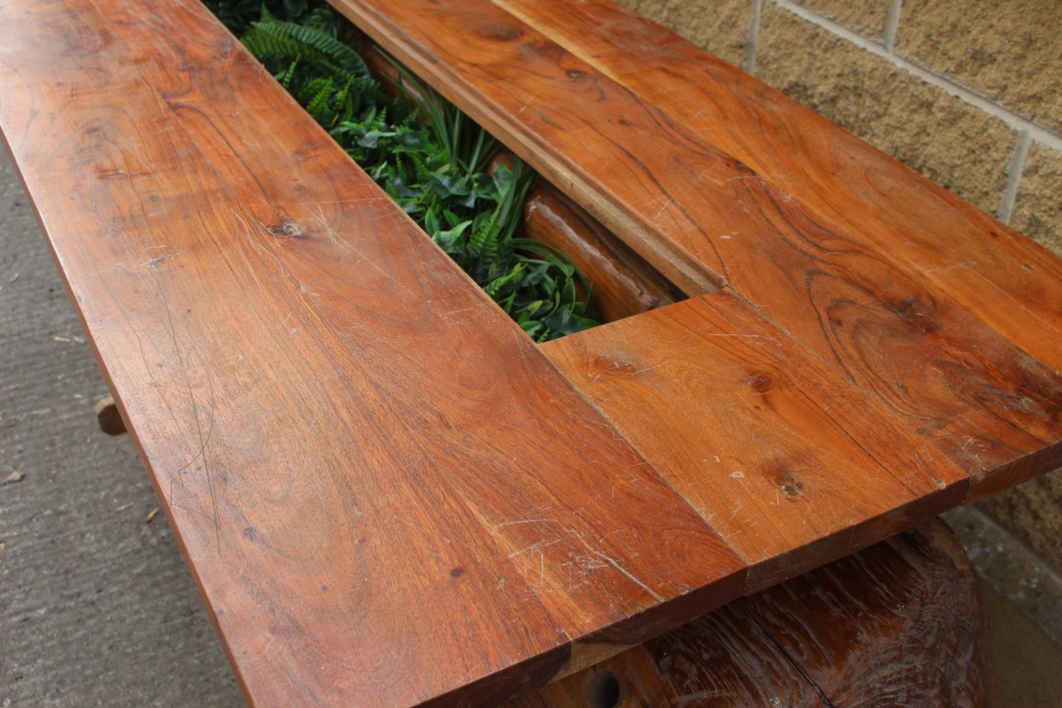 Midi'wood table with inset planter - Image 3 of 4