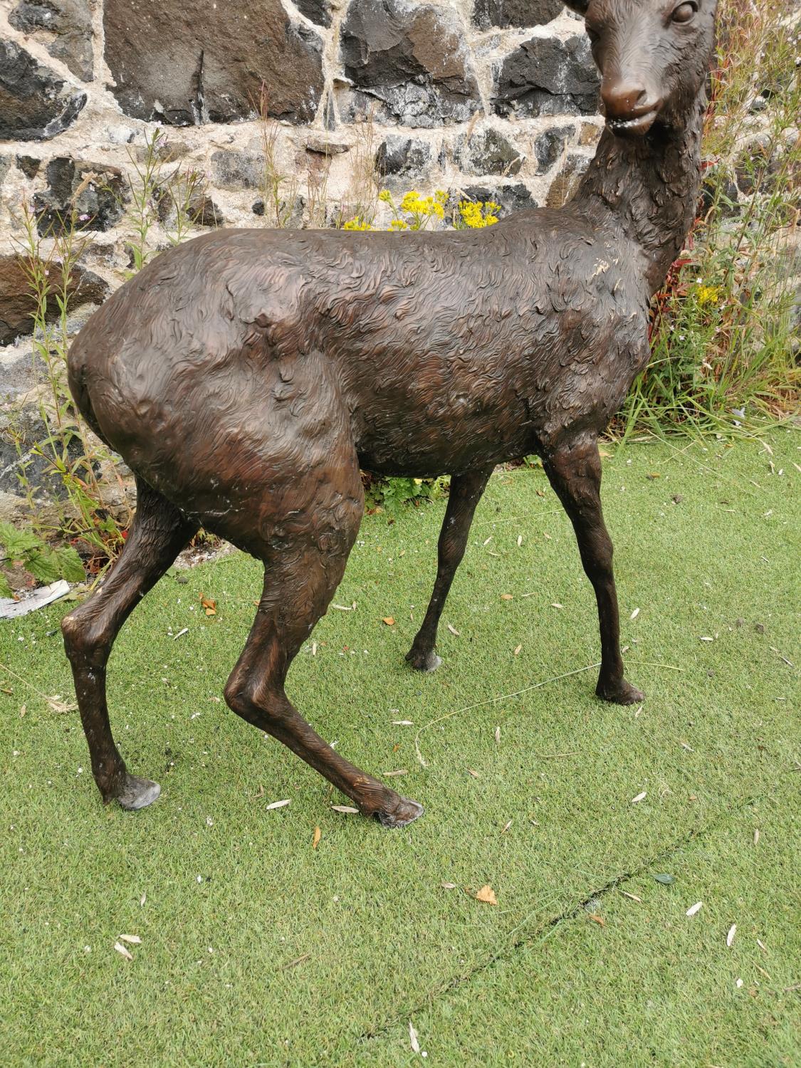 Good quality bronze model of a Deer. - Image 3 of 3