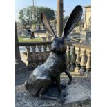 Exceptional quality bronze model of Rabbits.
