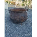 19th C. cast iron skillet pot