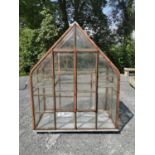 Early 20th C. metal and glass greenhouse
