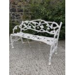 Good quality cast iron garden bench.