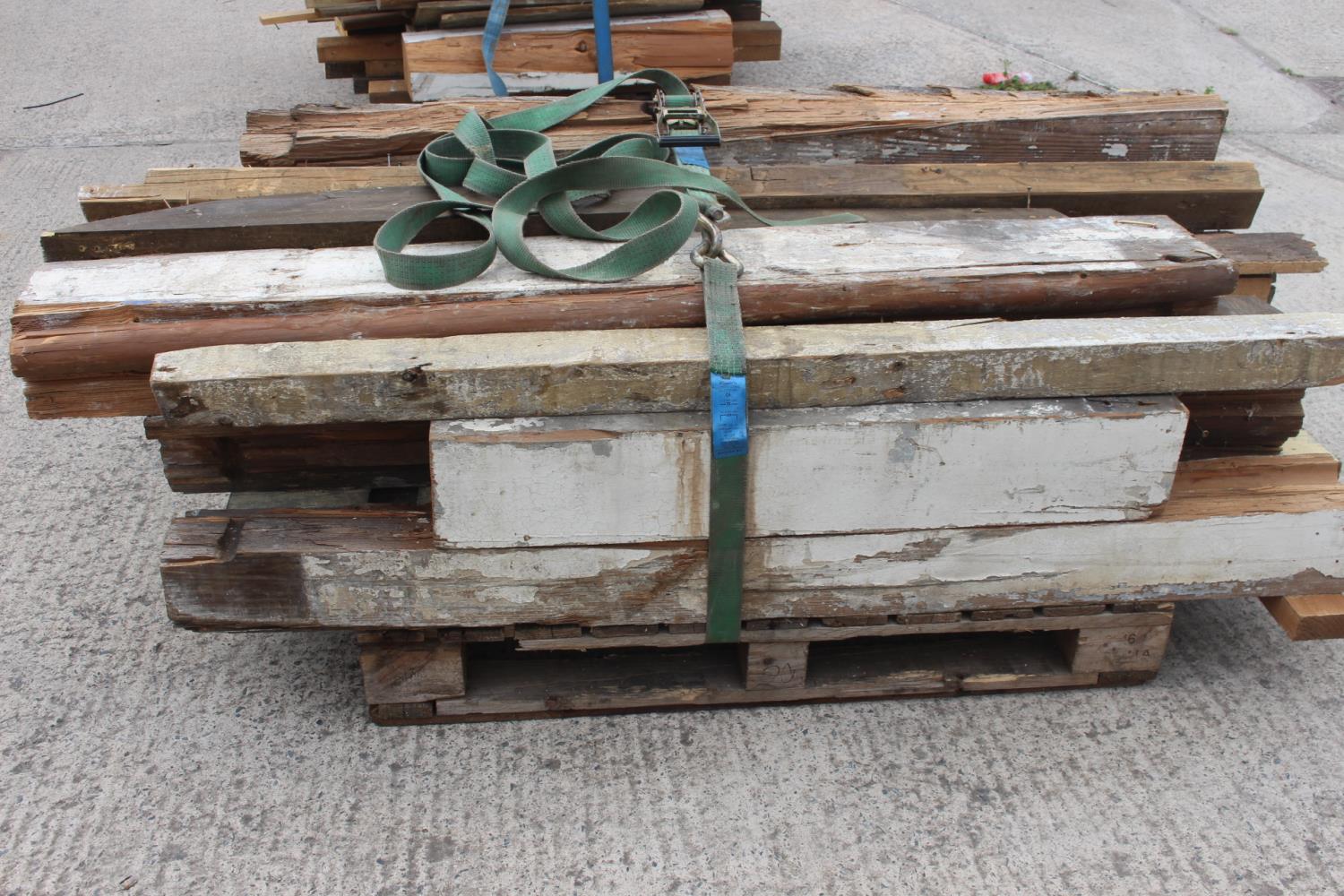 Pallet of pitch pine posts. - Image 2 of 2