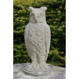 Stone figure of an Barn Owl