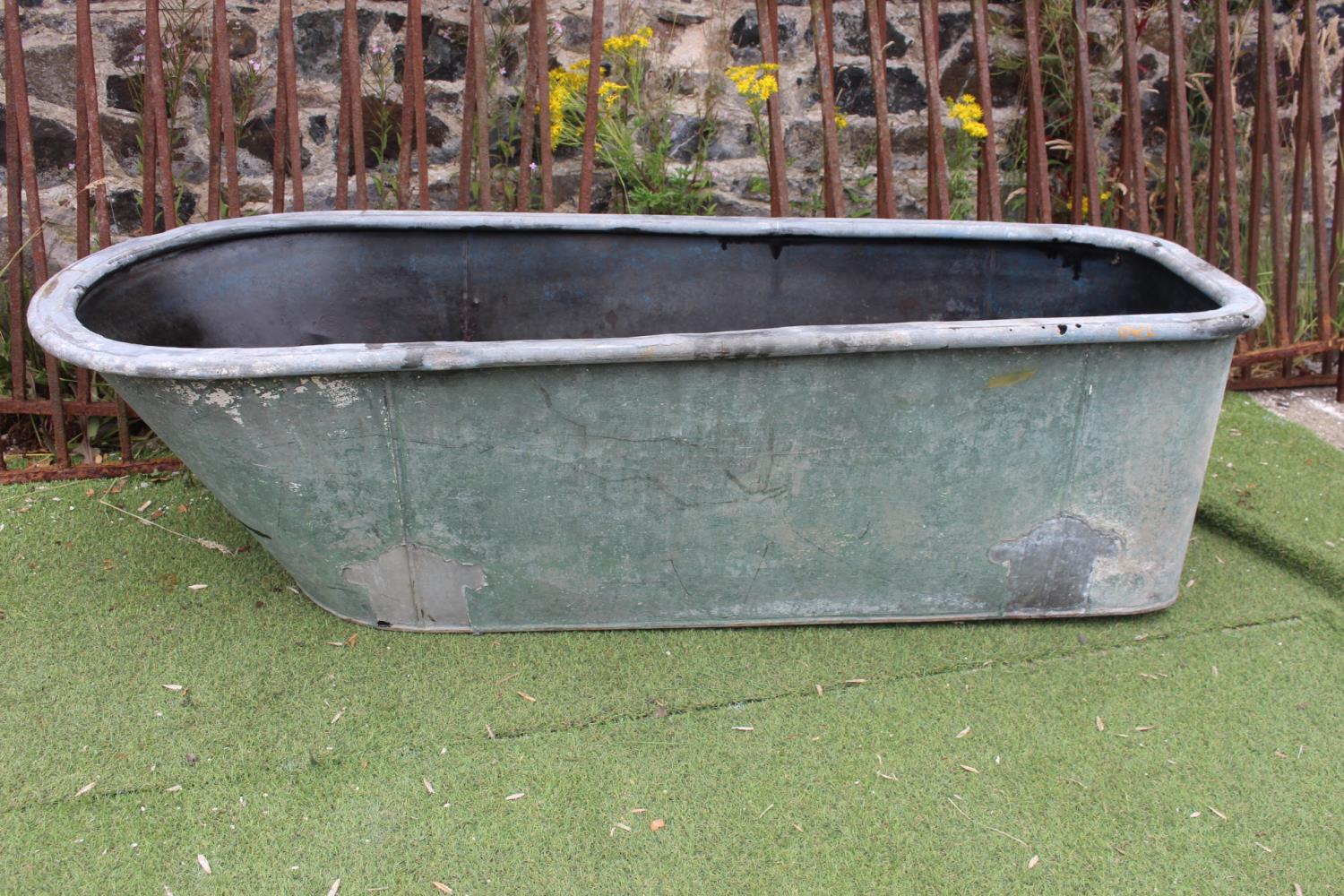 Galvanised trough