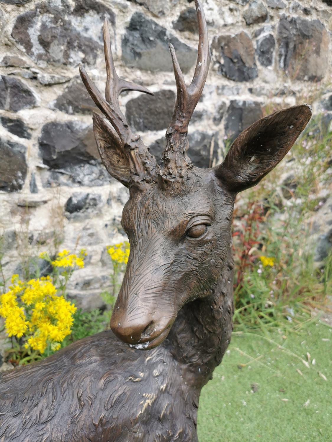 Good quality bronze model of a Deer. - Image 2 of 3