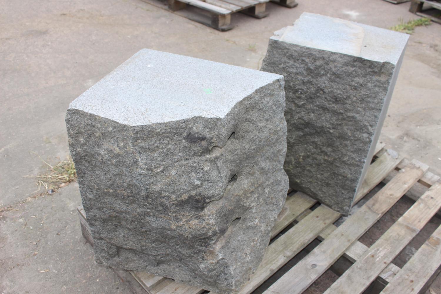 Two granite blocks - Image 2 of 2