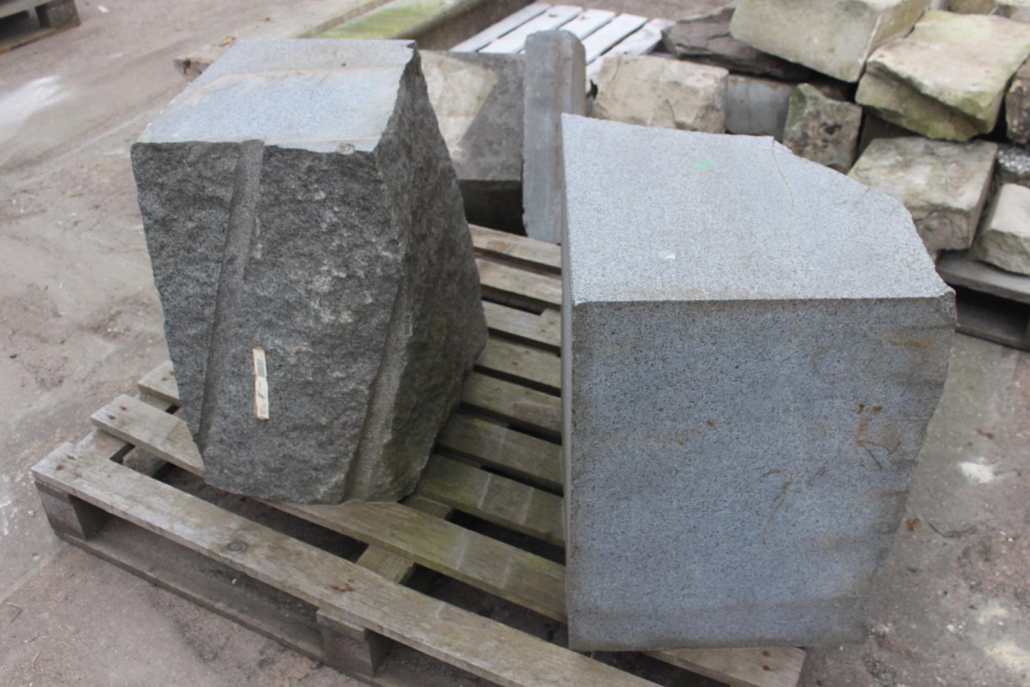 Two granite blocks