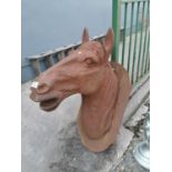 Cast iron model of Horse's head