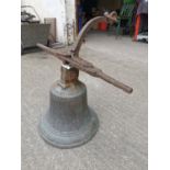 19th C. bronze bell.