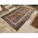 19th. C. hand knotted woolPersian rug