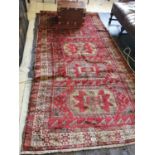 Turkish hand knotted wool carpet square