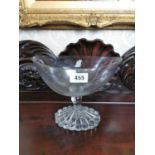 18th. C. Irish glass punch bowl