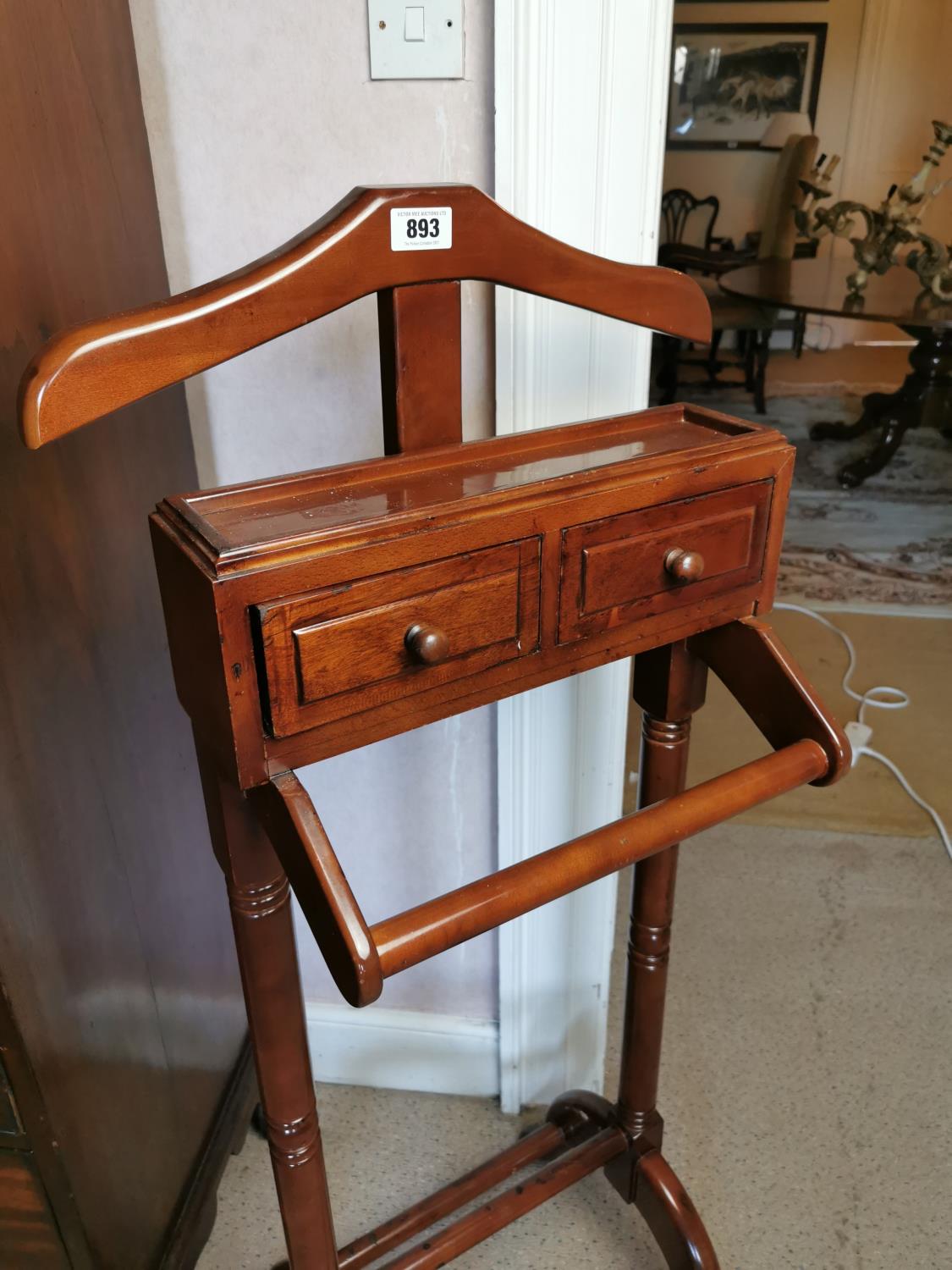 Mahogany valet stand. - Image 2 of 2