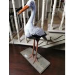 Ceramic model of a stork