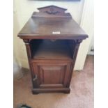 Edwardian mahogany locker.