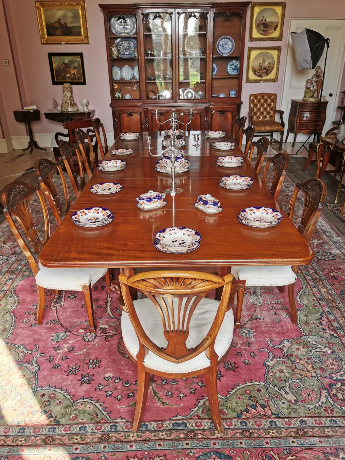 William IV mahogany dining table. - Image 4 of 7