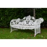 Cast iron garden bench