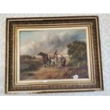 Pair of 19th. C. Oil on Canvas