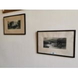 Two early 20th C. black and white prints.