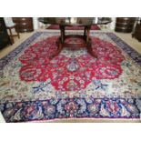 Persian wool carpet square