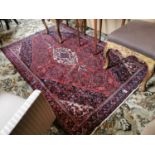 Persian hand knotted wool rug