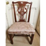 Georgian mahogany side chair