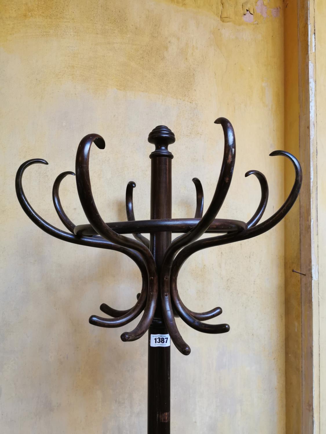 Early 20th C. bentwood hat and coat stand. - Image 2 of 3