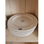 Set of ten 2nd Period Belleek dinner plates