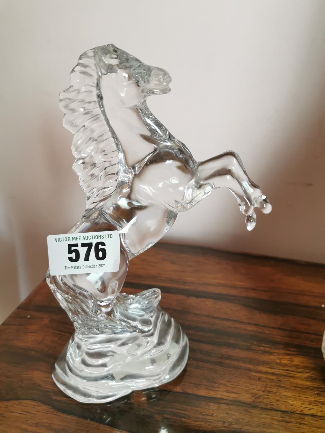 Waterford crystal model of a Marley Horse.