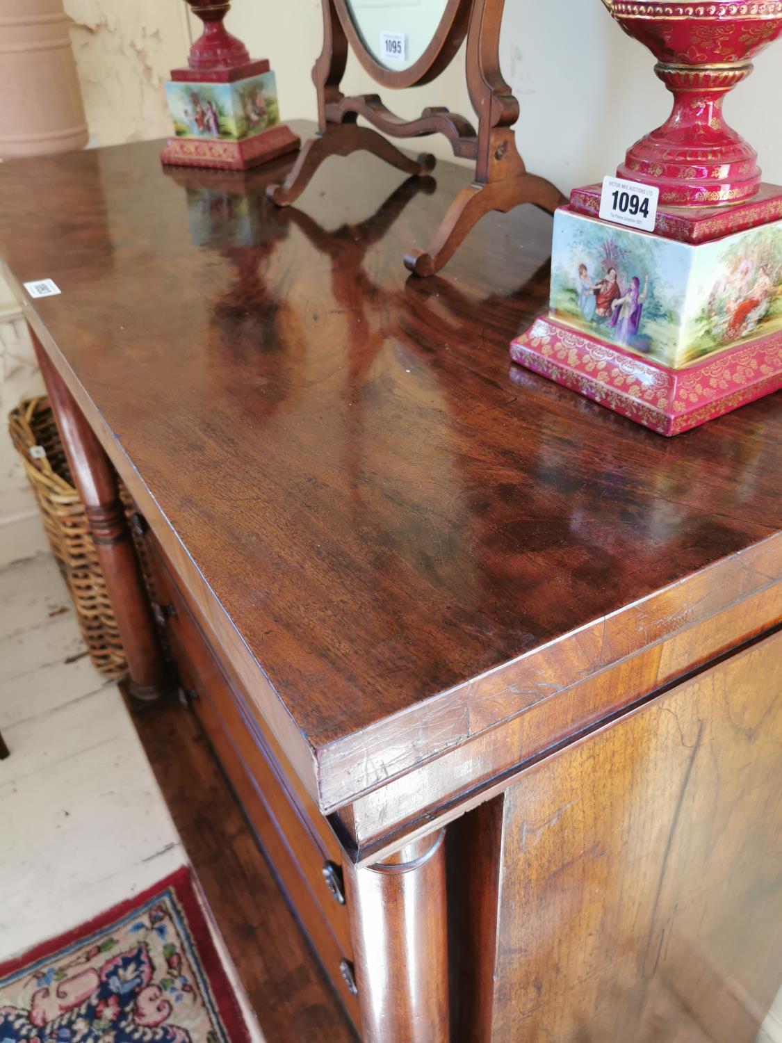 19th. C. flamed mahogany scotch chest of drawers. - Image 3 of 4