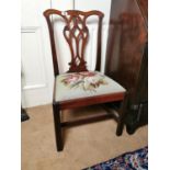 Georgian mahogany side chair