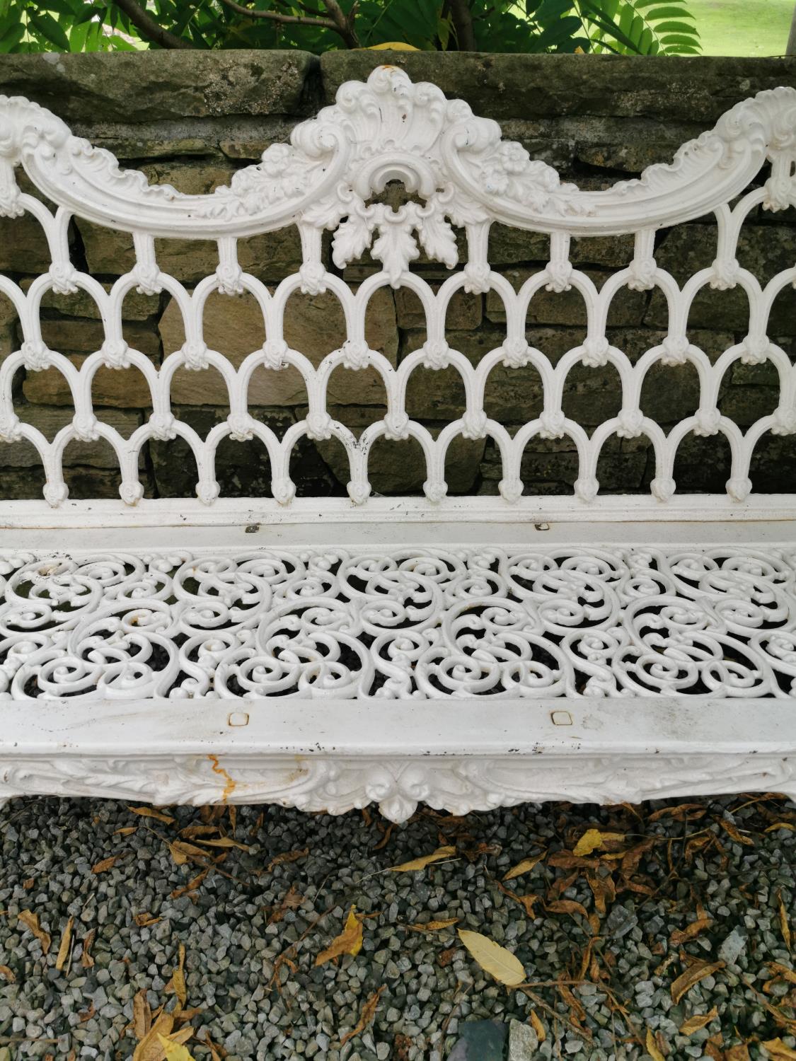 Cast iron bench in the Rocco style. - Image 3 of 3