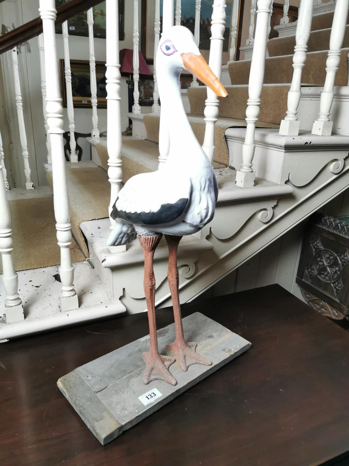 Ceramic model of a stork - Bild 2 aus 3