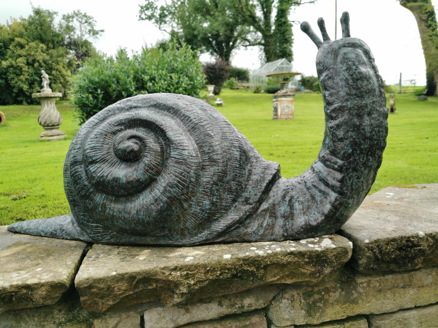Exceptional quality bronze model of a Snail.