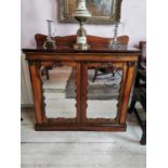 19th C. rosewood side cabinet.