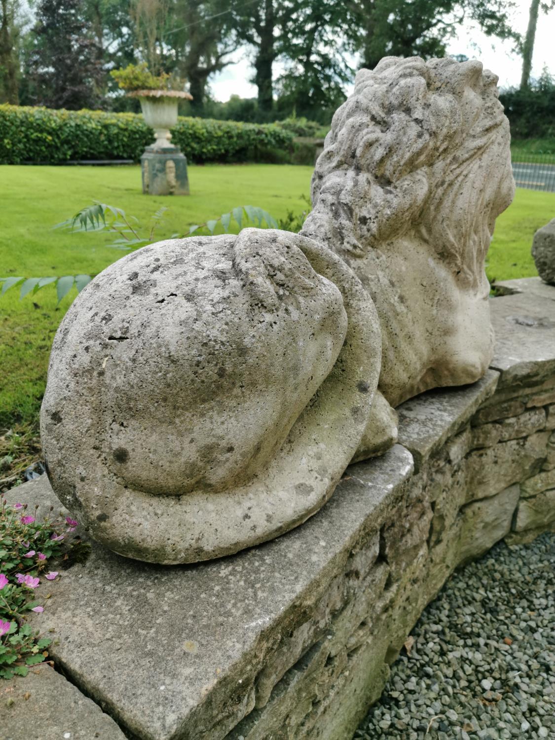 Early 20th C. composition model of a Lion. - Bild 5 aus 5