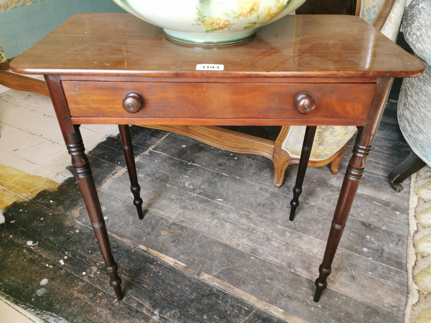 Georgian mahogany side table.