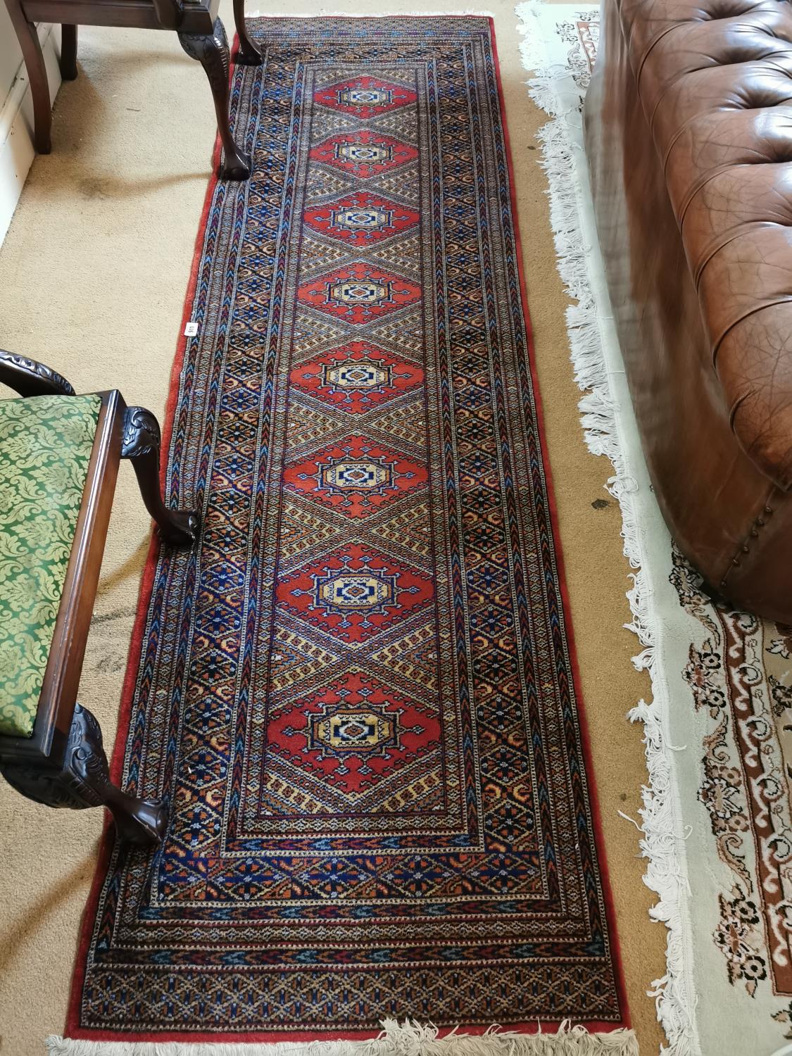 Persian carpet runner.