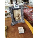 19th. C. silver picture frame