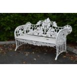 Cast iron garden bench