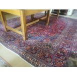 Hand knotted Iranian wool carpet square