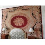 Large aubusson carpet or wall hanging.