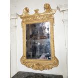 Exceptional quality giltwood wall mirror