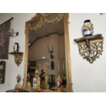 Pair of 19th. C. gilt wall enscones