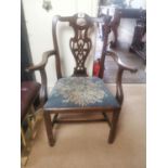 Georgian mahogany side chair